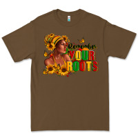 Cacao Remember your roots Afro American Premium Tee - RanaPortraitStore