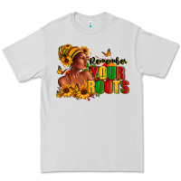 Dove Grey Remember your roots Afro American Premium Tee - RanaPortraitStore