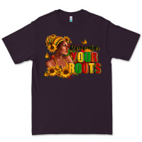 Plum Remember your roots Afro American Premium Tee - RanaPortraitStore