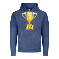 Vintage Denim throphy cup Vintage Hoodie - FaDigitalArtStudio