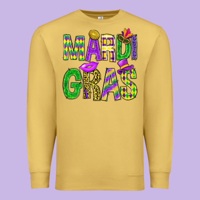 Mardi Gras Carnaval Masks Tumbler Premium Sweatshirt Designed By Bundleandbundleshop