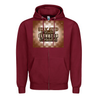 Burgundy educated motivated elevated melanated Zipper Hoodie - MaliasSmallBusiness