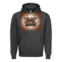 Charcoal Heather educated motivated elevated melanated Zipper Hoodie - MaliasSmallBusiness