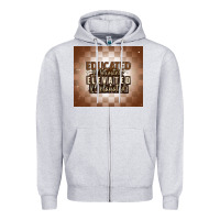 Heather Grey educated motivated elevated melanated Zipper Hoodie - MaliasSmallBusiness