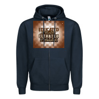 Navy educated motivated elevated melanated Zipper Hoodie - MaliasSmallBusiness