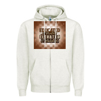 Oatmeal Heather educated motivated elevated melanated Zipper Hoodie - MaliasSmallBusiness