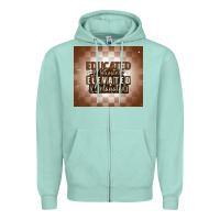 Seafoam educated motivated elevated melanated Zipper Hoodie - MaliasSmallBusiness