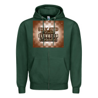 Sports Green educated motivated elevated melanated Zipper Hoodie - MaliasSmallBusiness