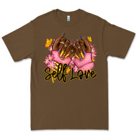Cacao Self love pink afro nails Premium Tee - RanaPortraitStore