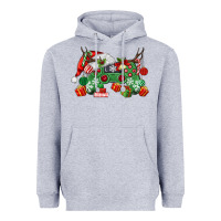 Heather Grey Christmas Game Controller Heavyweight Hoodie - MaliasSmallBusiness