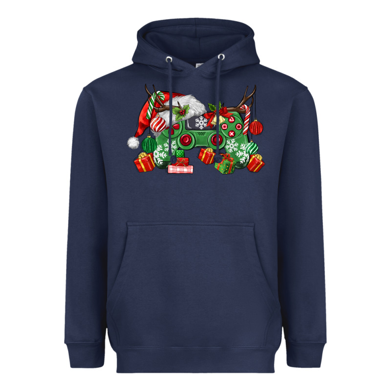Christmas Game Controller Heavyweight Hoodie by MaliasSmallBusiness | Teevron