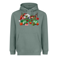 Sage Christmas Game Controller Heavyweight Hoodie - MaliasSmallBusiness