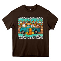 Chocolate Brown western fall truck gnomes tumbler Heavy Core Tee - Artiststas