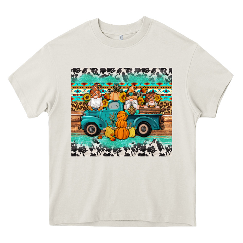 Western Fall Truck Gnomes Tumbler Heavy Core Tee by Artiststas | Teevron