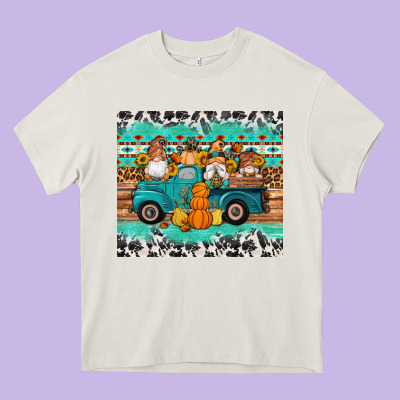 Western Fall Truck Gnomes Tumbler Heavy Core Tee Designed By Artiststas