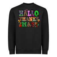 Black hallothanksmas Heavyweight Sweatshirt - AdoDesignShop