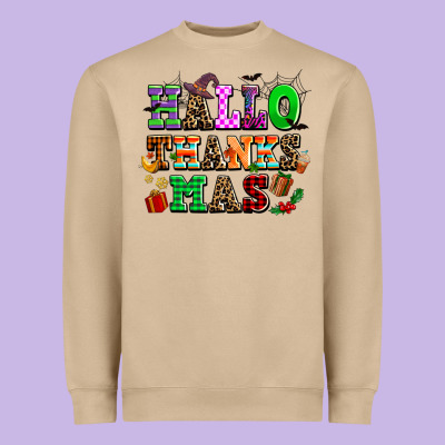 Hallothanksmas Heavyweight Sweatshirt Designed By Adodesignshop