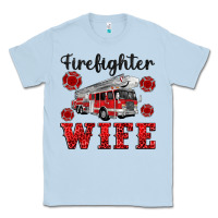 Dusty Blue firefighter wife Classic Tee - Artiststas