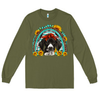 Army Green german shorthaired pointer western rainbow Long Sleeve Tee - Artiststas