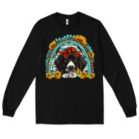 Black german shorthaired pointer western rainbow Long Sleeve Tee - Artiststas