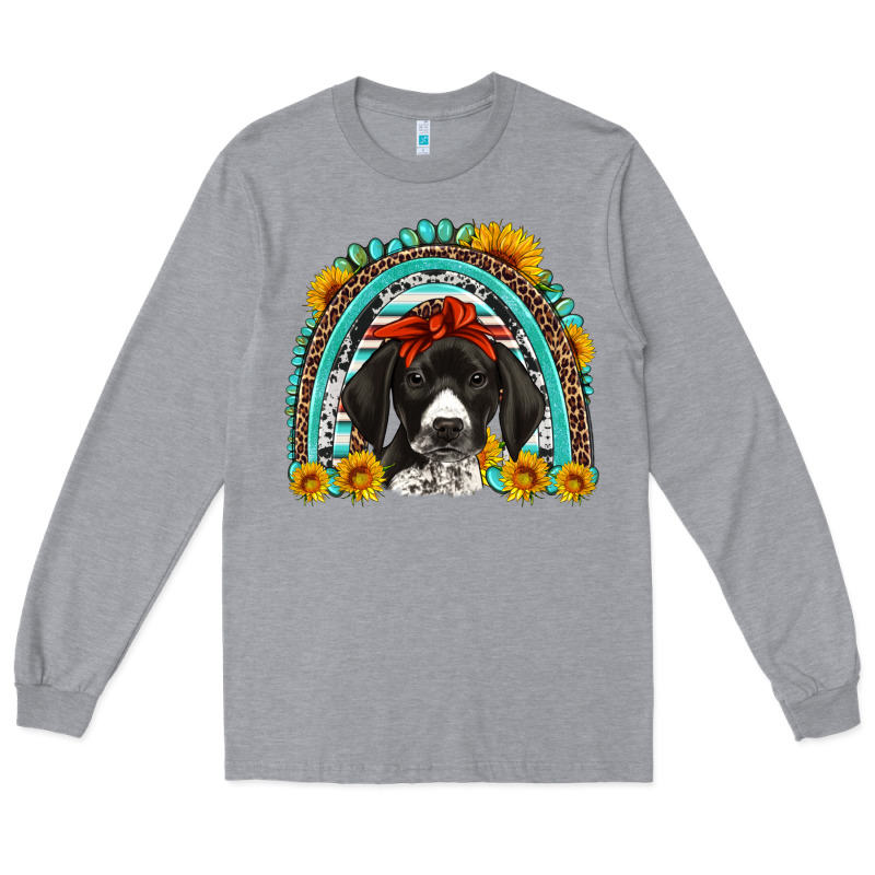 German Shorthaired Pointer Western Rainbow Long Sleeve Tee by Artiststas | Teevron
