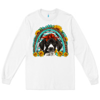 White german shorthaired pointer western rainbow Long Sleeve Tee - Artiststas