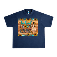 Navy too bad i don't care Urban Heavy Tee - JahusDesignShop