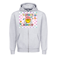 Heather Grey a little bit dramatic retro Zipper Hoodie - MaliasSmallBusiness