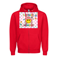 Red a little bit dramatic retro Zipper Hoodie - MaliasSmallBusiness