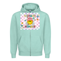 Seafoam a little bit dramatic retro Zipper Hoodie - MaliasSmallBusiness