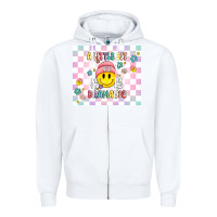 White a little bit dramatic retro Zipper Hoodie - MaliasSmallBusiness