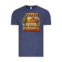 Vintage Denim faith is trusting the unseen Vintage Tee - JahusDesignShop