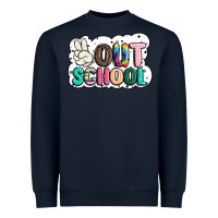 Navy peace out school Heavyweight Sweatshirt - JahusDesignShop