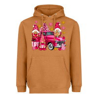 Meerkat Pink christmas gnomes truck Heavyweight Hoodie - NancyCooperArtShop