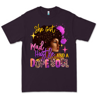 Plum She got mad hustle and a dope soul Premium Tee - RanaPortraitStore