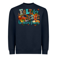 Navy fall for jesus he never leaves Heavyweight Sweatshirt - AdoDesignShop