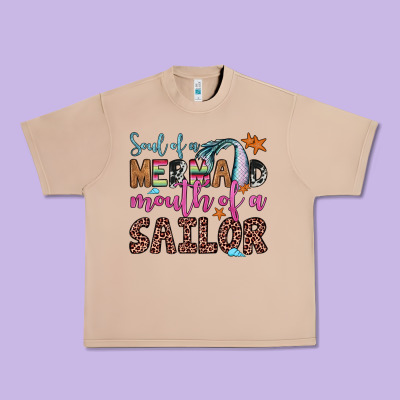 Soul Of A Mermaid Mouth Of A Sailor Urban Heavy Tee Designed By Jahusdesignshop