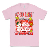 Bubblegum Pink chillin  with my red snowmies Classic Tee - AdoDesignShop