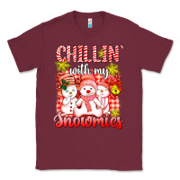 Burgundy chillin  with my red snowmies Classic Tee - AdoDesignShop
