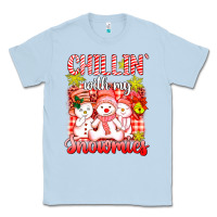 Dusty Blue chillin  with my red snowmies Classic Tee - AdoDesignShop