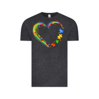 Vintage Black autism heart Vintage Tee - JahusDesignShop
