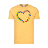 Vintage Mustard autism heart Vintage Tee - JahusDesignShop