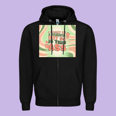 I Might Be A Handful But So Is This Ass Zipper Hoodie Designed By Maliassmallbusiness