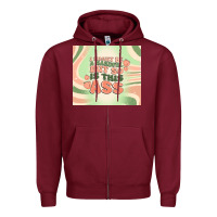 Burgundy i might be a handful but so is this ass Zipper Hoodie - MaliasSmallBusiness