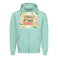 Seafoam i might be a handful but so is this ass Zipper Hoodie - MaliasSmallBusiness