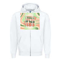 White i might be a handful but so is this ass Zipper Hoodie - MaliasSmallBusiness