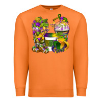 Carrot Mardi Gras Coffee Cups Premium Sweatshirt - BundleAndBundleShop