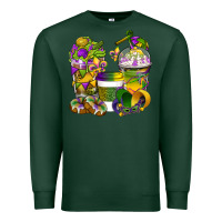 Sports Green Mardi Gras Coffee Cups Premium Sweatshirt - BundleAndBundleShop