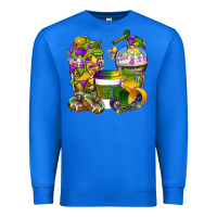 True Royal Mardi Gras Coffee Cups Premium Sweatshirt - BundleAndBundleShop
