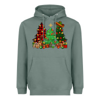 Sage Mexican Christmas trees Heavyweight Hoodie - NancyCooperArtShop
